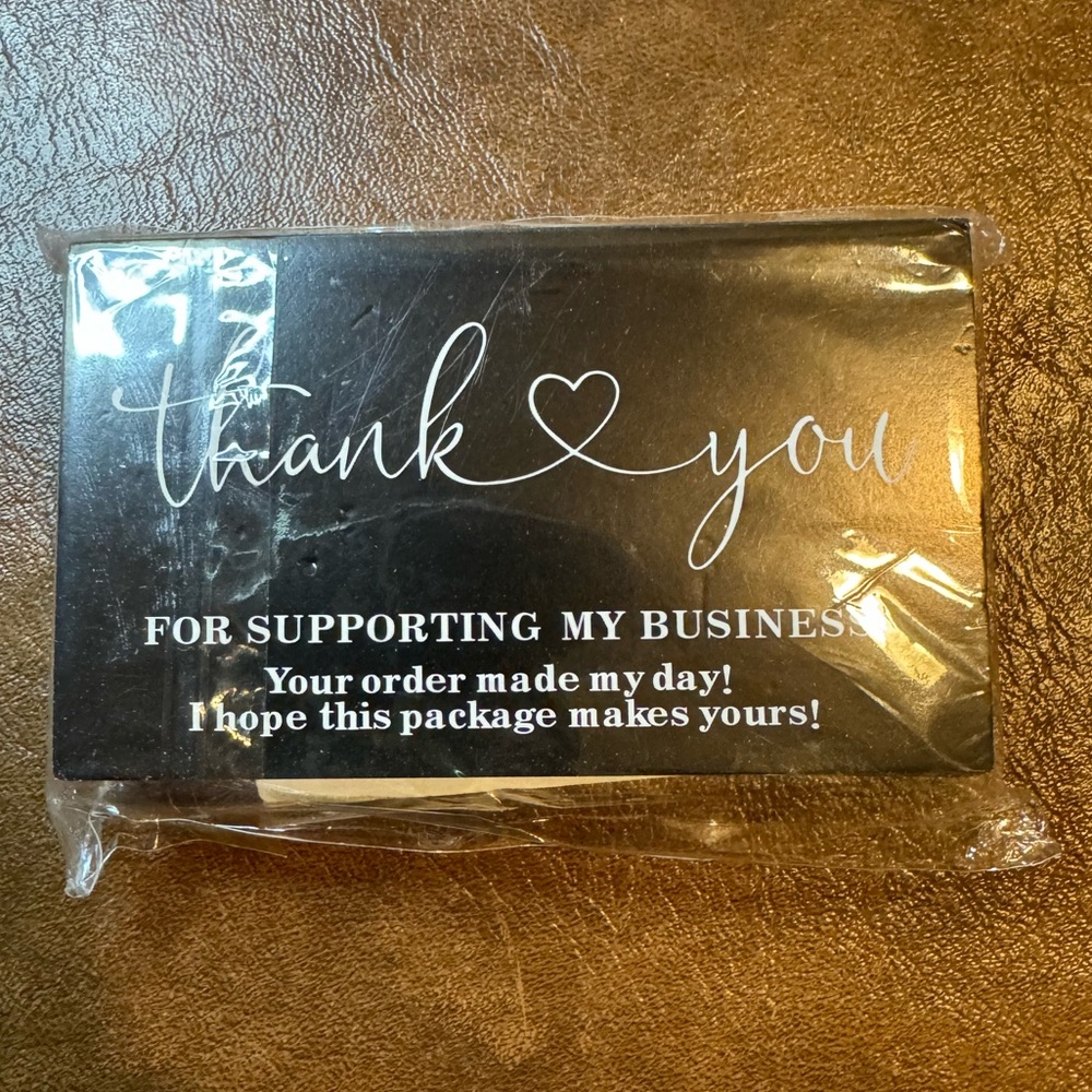 Thank You Cards for Business Black